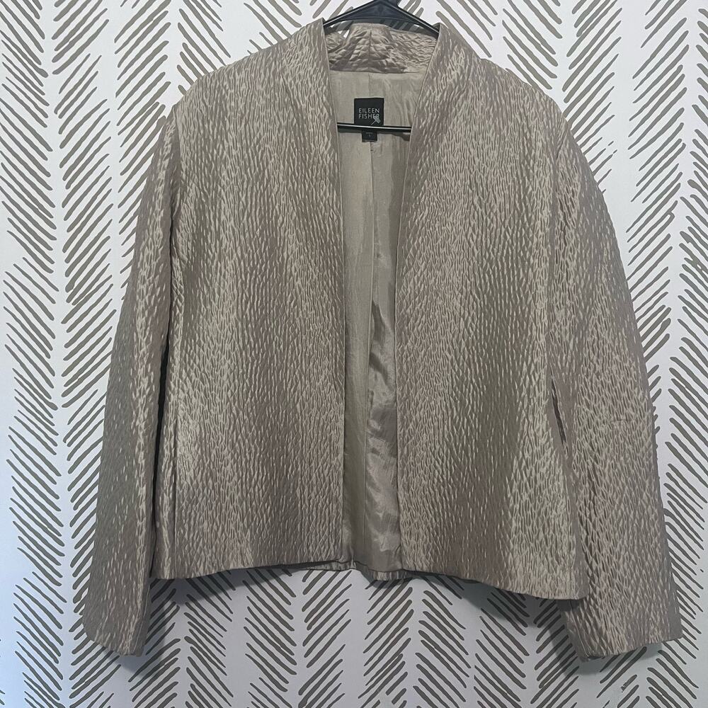 Eileen Fisher Open Front Jacket sz S